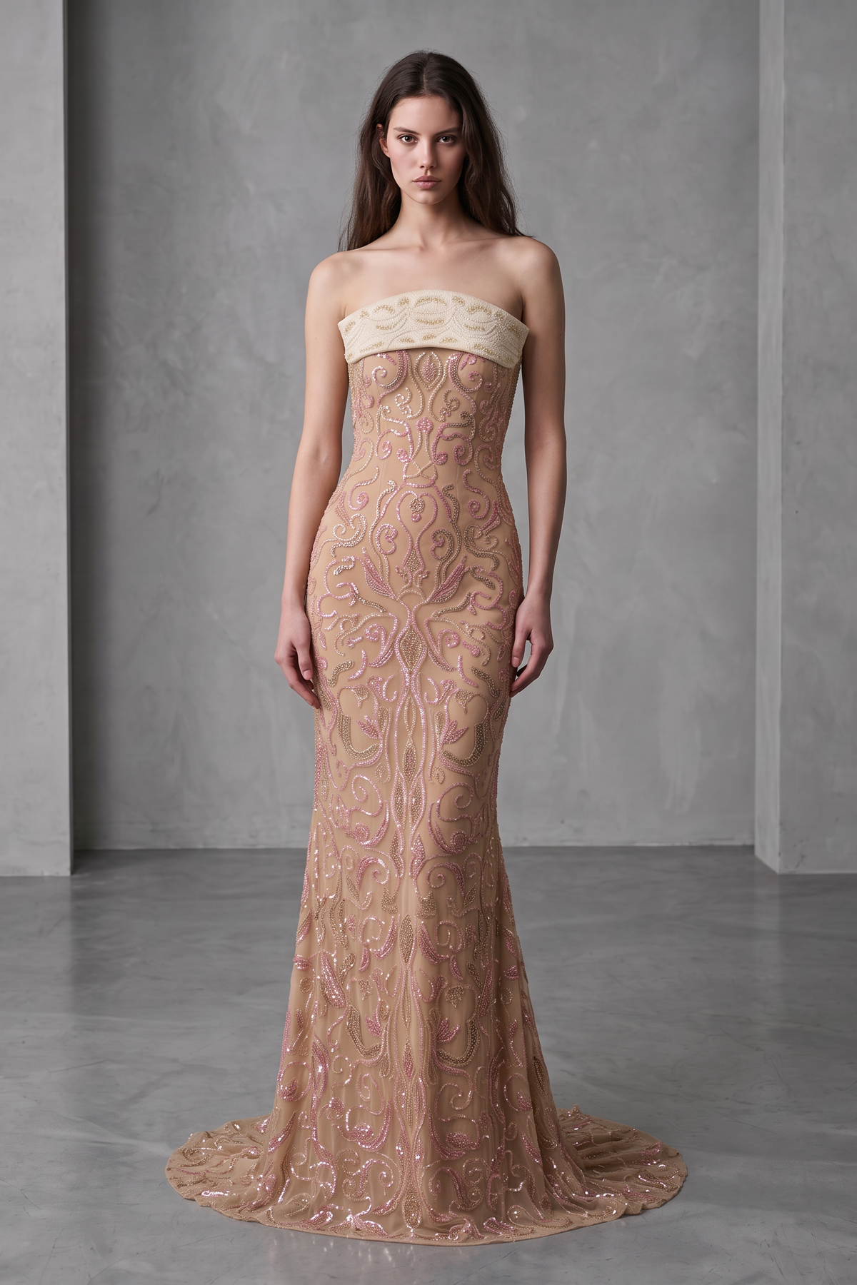 Strapless Evening Dress