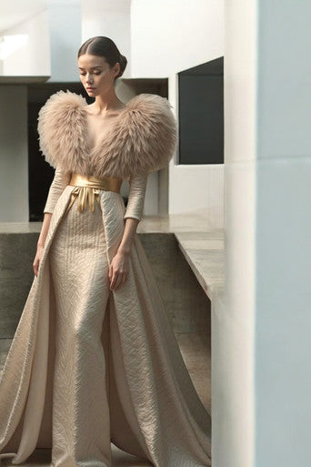 Feather Top Gown
