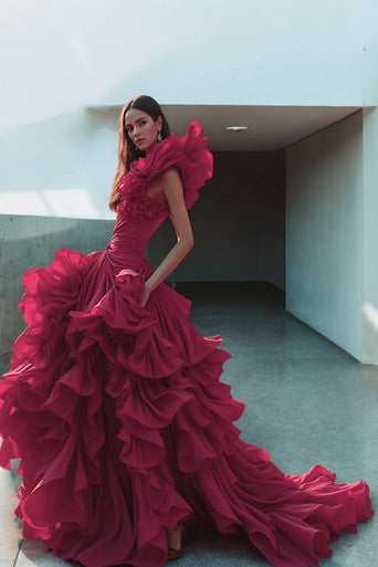 One Shoulder Freida Gown