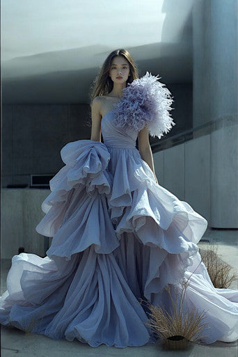 Sheba Ruffled Gown