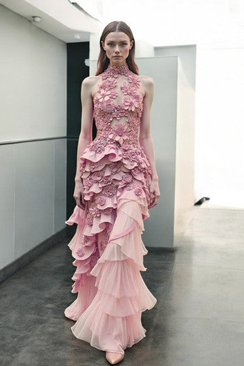 Sleeveless Dropwaist Gown