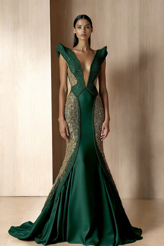 Vestido estructurado de manga casquillo
