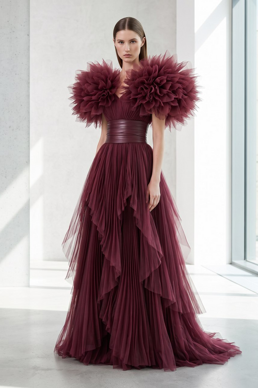 Oversized Short Sleeve Gown