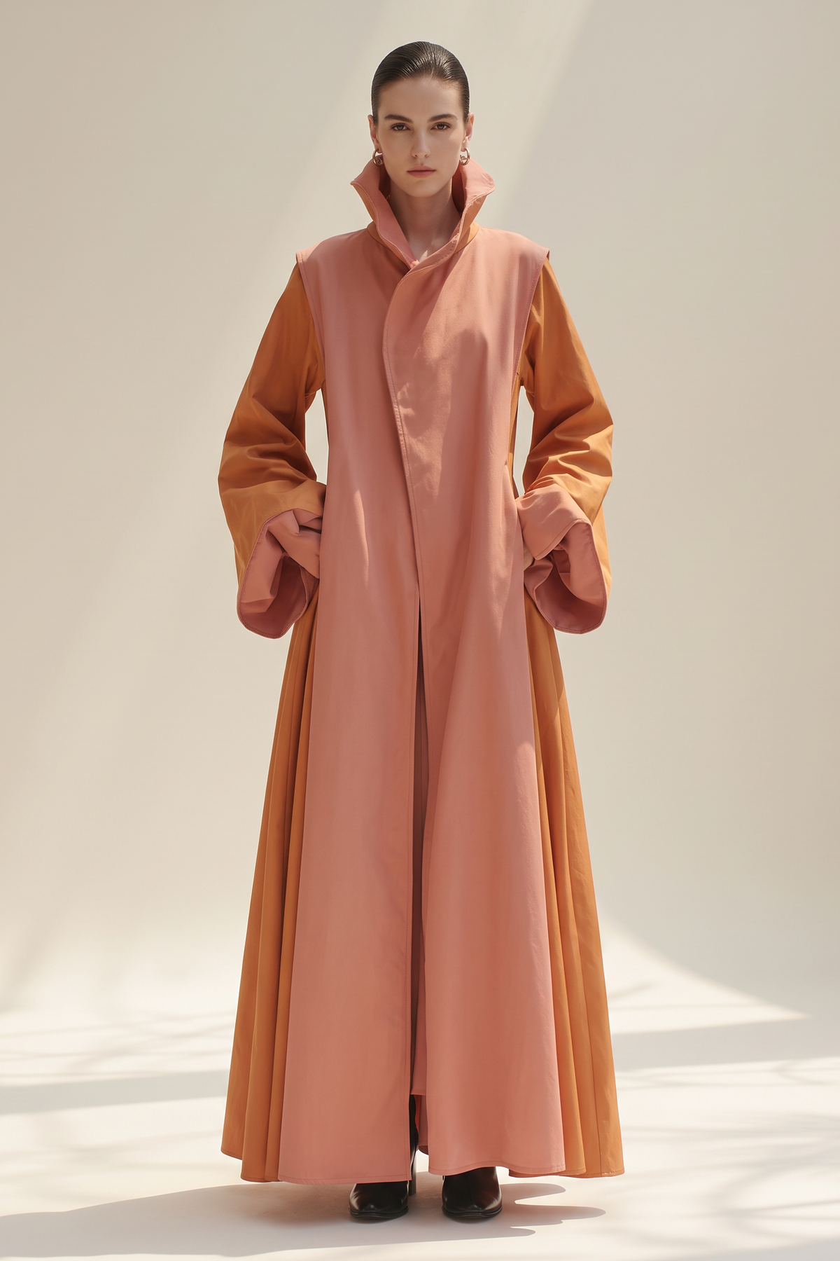 Oversized Funnel Neck Coat