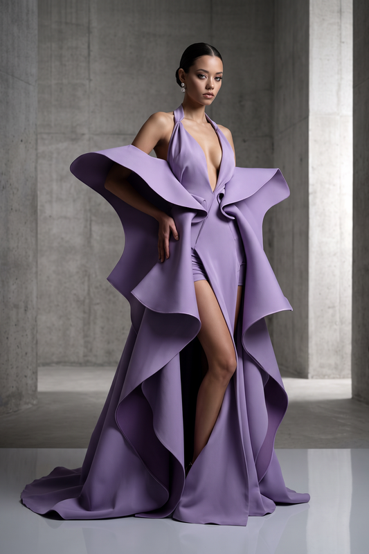 Vestido Halter Esculpido