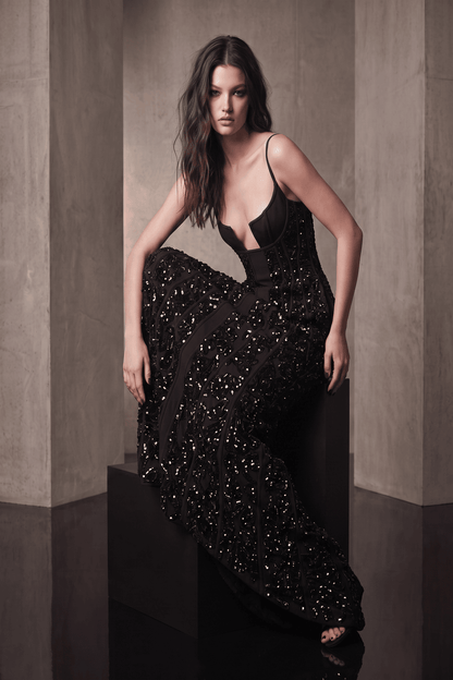 Sleeveless Evening Gown