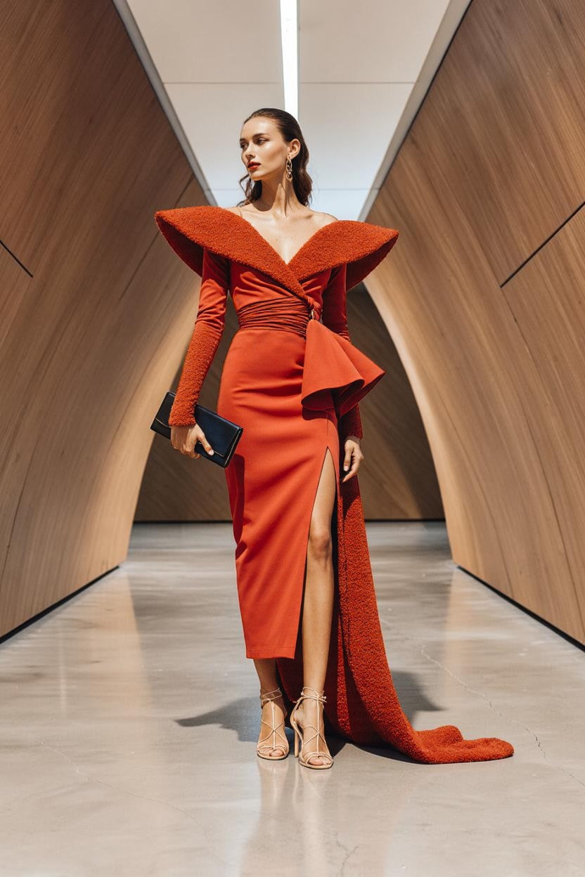 Multi Media Midi Dress