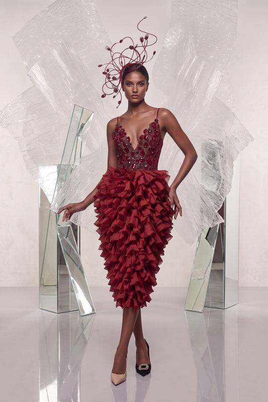 Beaded Bodice Cocktail