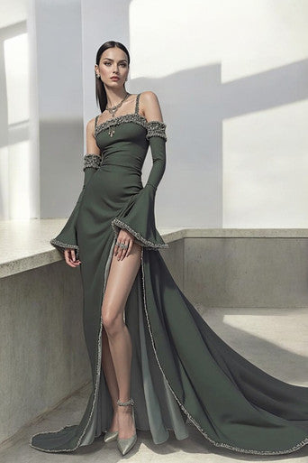 Thin-Strap Gown