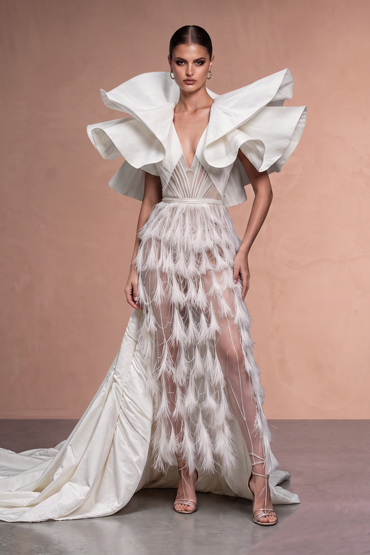 Vestido Ilusión Escote en V